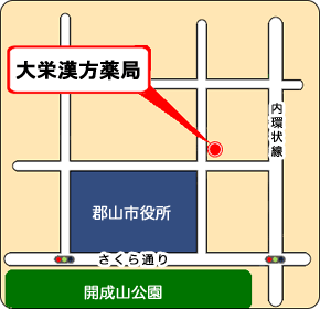大栄漢方薬局地図