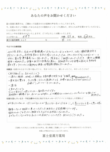 卵巣嚢腫手術後、漢方でAMH値を改善し自然妊娠成功口コミアンケート