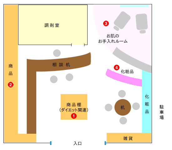 店内見取図