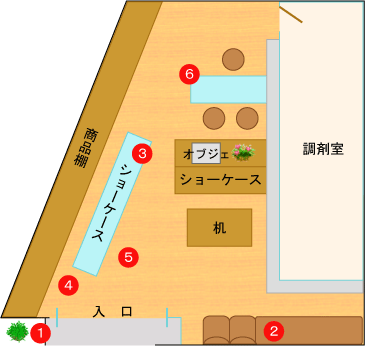 店内見取図