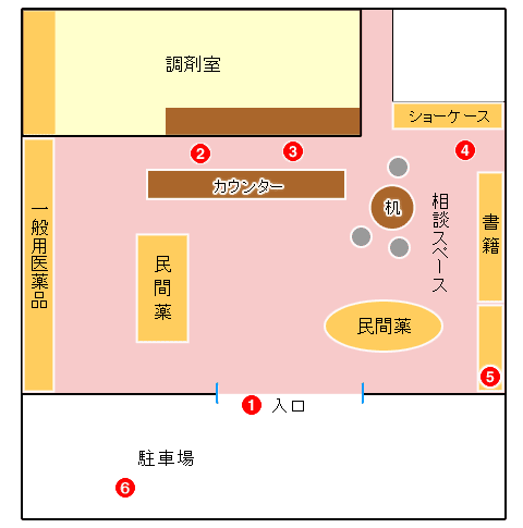 店内見取図