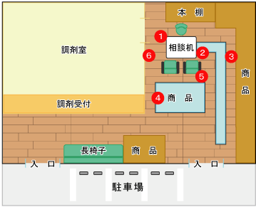 店内見取図