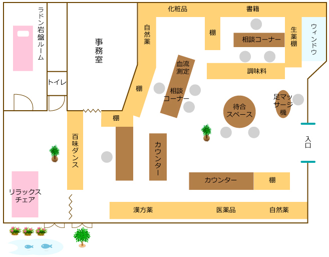 店内見取図