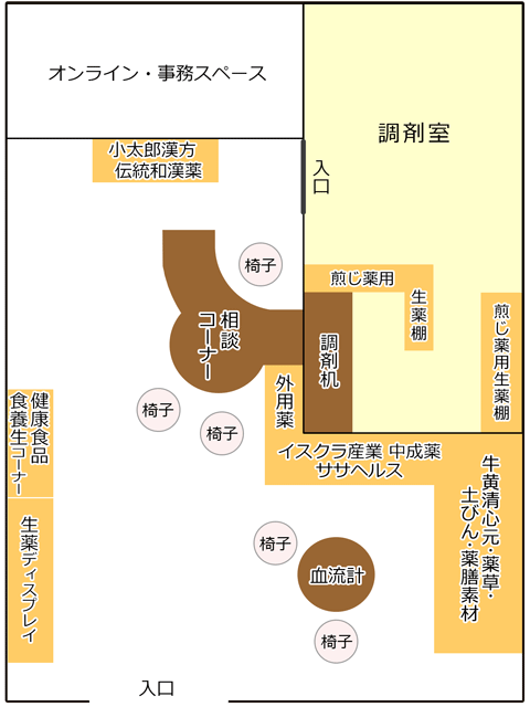 店内見取図