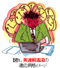 図1.黄連解毒湯の適応病態イメージ