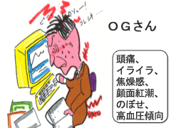 陽気過剰の入眠障害の人のイメージ