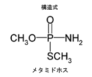 メタミドホスの構造式