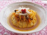 Recipe Image 蒸し豆腐の野菜のせ・潤いスープ