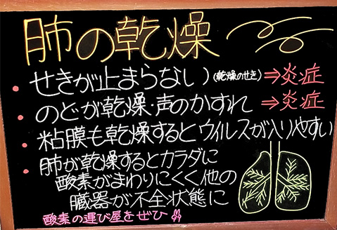 肺の乾燥
