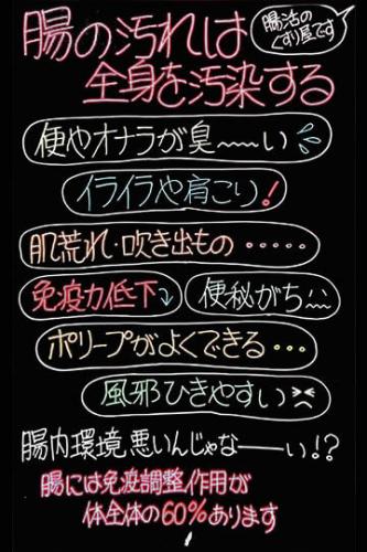 腸の汚れは、全身を汚染する