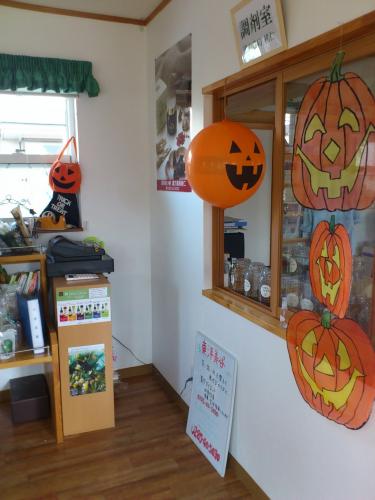 店内もハロウィーン